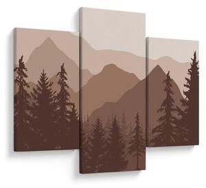 Slika - Smeđe planine N⁰2 (90x60 cm)