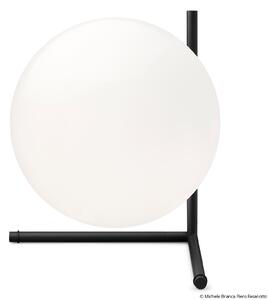 Stolne Lampa FLOS, IC T2, prigušiv, Crno, Dnevna soba, Staklo, Dizajn