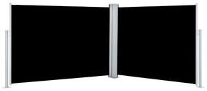 VidaXL Uvlačiva bočna tenda 120 x 1000 cm crna