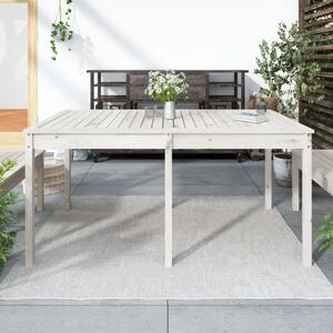 VidaXL Vrtni stol bijeli 159,5 x 82,5 x 76 cm od masivne borovine