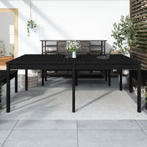 VidaXL Vrtni stol crni 203,5 x 100 x 76 cm od masivne borovine
