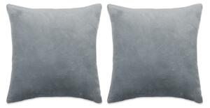 VidaXL Set jastuka od tkanine 2 kom 45 x 45 cm sivi