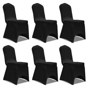 VidaXL Navlake za stolice rastezljive crne 12 kom