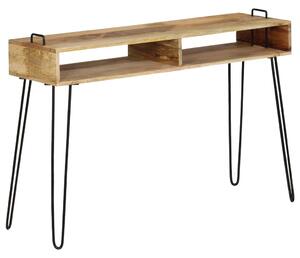 VidaXL Konzolni stol od masivnog drva manga 115 x 35 x 76 cm