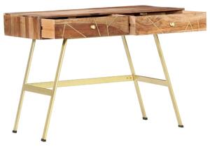 VidaXL Pisaći stol s ladicama 100 x 55 x 75 cm masivno drvo šišama