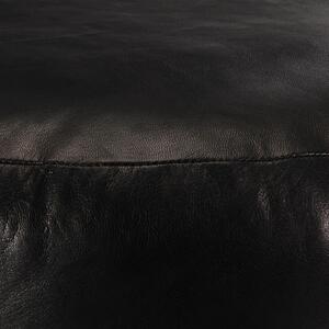 VidaXL Tabure crni 60 x 30 cm od prave kozje kože
