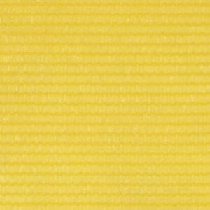 VidaXL Balkonski zastor žuti 75 x 600 cm HDPE