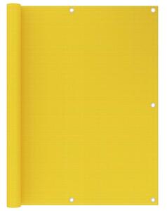 VidaXL Balkonski zastor žuti 120 x 300 cm HDPE