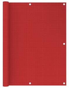 VidaXL Balkonski zastor crveni 120 x 500 cm HDPE