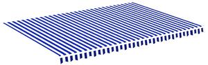 VidaXL Zamjenska tkanina za tendu plavo-bijela 5 x 3,5 m