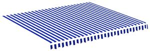 VidaXL Zamjenska tkanina za tendu plavo-bijela 4 x 3,5 m