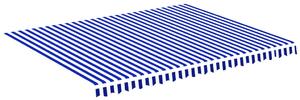 VidaXL Zamjenska tkanina za tendu plavo-bijela 4,5 x 3,5 m