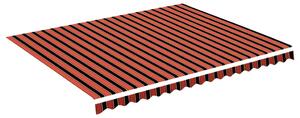 VidaXL Zamjenska tkanina za tendu narančasto-smeđa 4,5 x 3,5 m