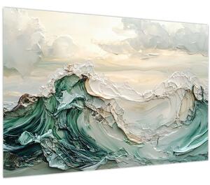 Slika - 3D morska apstrakcija (90x60 cm)