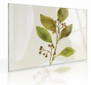 Staklena slika - Akvarel grana N⁰1 (70x50 cm)