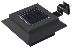 VidaXL Vanjske solarne svjetiljke 12 kom LED četvrtaste 12 cm crne
