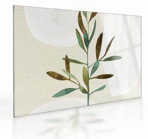 Staklena slika - Akvarel grana N⁰2 (70x50 cm)