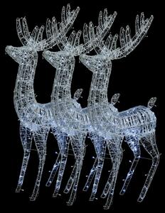 VidaXL XXL akrilni božićni sobovi 250 LED 3 kom 180 cm hladni bijeli