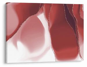 Slika - Crveni apstraktni cvijet N⁰3 (70x50 cm)