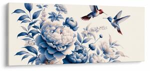 Slika - Kolibri iznad cvijeta (120x50 cm)