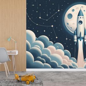 Foto tapeta - Raketa u svemiru (147x102 cm)