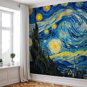 Foto tapeta – Zvjezdana noć u stilu Van Gogha (147x102 cm)