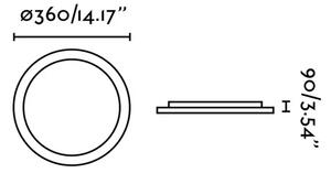 FORO LED PLAFONJERA BIJELA FR63404