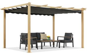 Terasa Pergola Barbados 3x4 m Garden Point woodlike-antracit