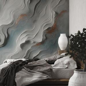 Foto tapeta - Zid s 3D valovima (147x102 cm)