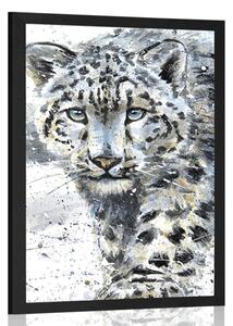 Plakat nacrtani leopard