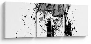 Slika - Modna revija (sa satom) (90x30 cm)