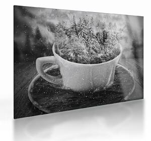 Staklena slika - Šalica prirode (70x50 cm)