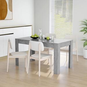 VidaXL Blagovaonski stol siva boja betona 140x74,5x76 cm od iverice