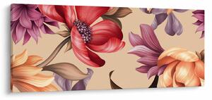 Slika - Vintage cvijeće (120x50 cm)