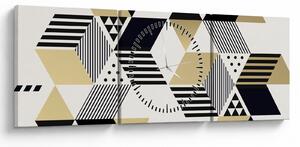 Slika - Geometrijski oblici N⁰1 (sa satom) (90x30 cm)