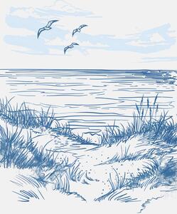 Ilustracija Seascape Sketch Jolly and Dash