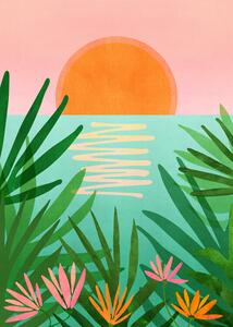 Ilustracija Tropical View, Kristian Gallagher