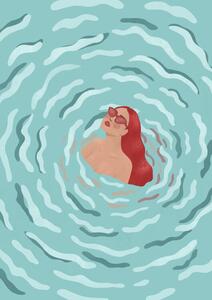 Ilustracija In the ocean, Aurore Leprivey