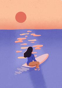 Ilustracija Surf, Aurore Leprivey