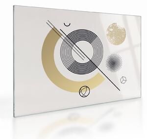 Staklena slika - Geometrijski oblici N⁰2 (70x50 cm)