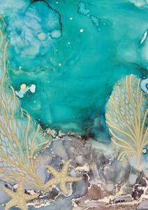 Ilustracija Turquoise Waters No2, Amy Tieman
