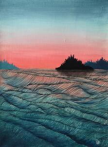 Ilustracija Pink sea, Ania Witwitzka