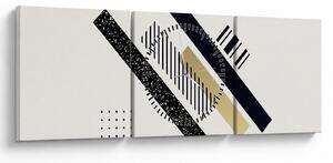 Slika - Geometrijski oblici N⁰5 (sa satom) (90x30 cm)