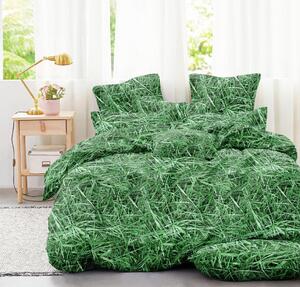 Posteljina od mikrovlakna GRASS zelena Dimenzije posteljine: 2 ks 70 x 80 cm | 200 x 220 cm