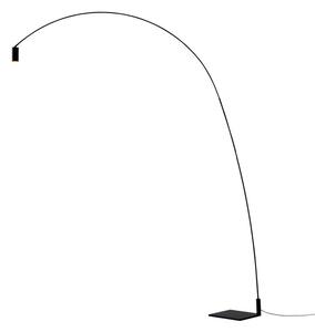Podne Lampa Nemo Lighting, Fox, prigušiv, Crno, Dnevna soba, Metal, Moderan