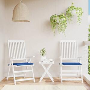 VidaXL Jastuci za vrtne stolice 2 kom plavi 50 x 50 x 3 cm od tkanine