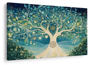 Slika – Magično drvo sa spiralama (90x60 cm)