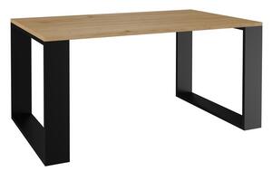 Moderni stolić za kavu Riano MIX Salon Loft, 50x90x58 cm, hrast-crni