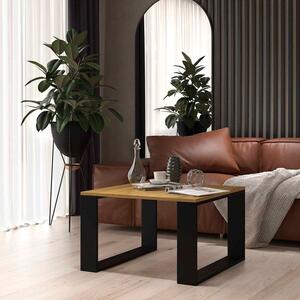 Shannan MIX Modern Mini stolić za kavu, 40x67x67 cm, hrast-crni