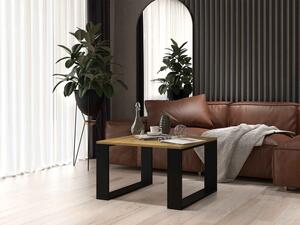 Shannan MIX Modern Mini stolić za kavu, 40x67x67 cm, hrast-crni